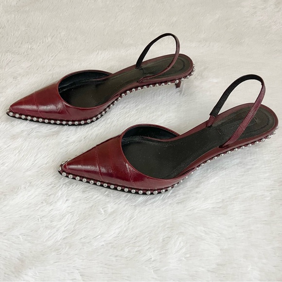 Alexander Wang Rina Studded Slingback Kitten Heel - Picture 3 of 7
